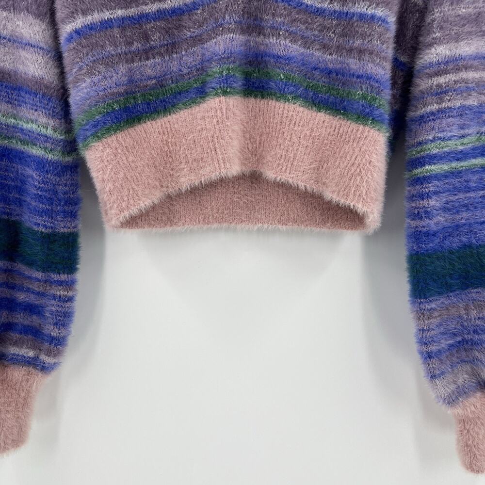 Aritzia Multicolor Striped V-Neck Sweater - Picture 3 of 9
